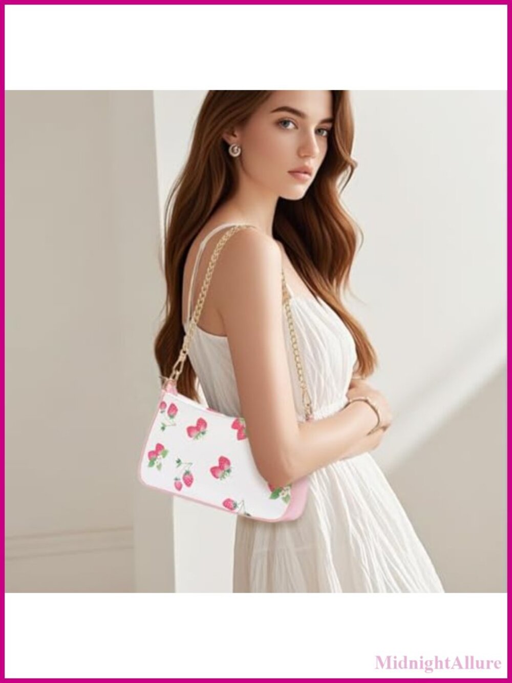 Small PU Leather Shoulder Bag Crossbody Purse Double Straps Women - Picture 2 of 6